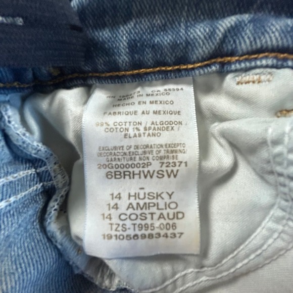 Wrangler Jeans Womens Size 14 Husky Flare Leg Light Wash Denim Pants Stretch - Picture 3 of 10